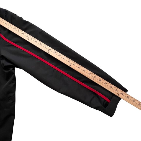 Adidas ClimaProof NC State University Zip Windbreaker Jacket XL Hood Black Red - Picture 14 of 14